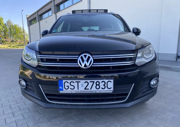 Volkswagen Tiguan cena 53999 przebieg: 163000, rok produkcji 2013 z Rymanów małe 781